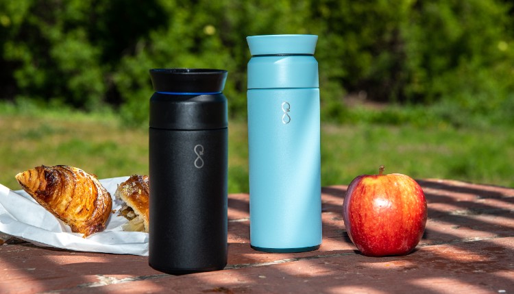 Branded Ocean Bottles being used in a picnic